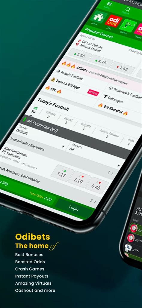 Odibet App for Android .